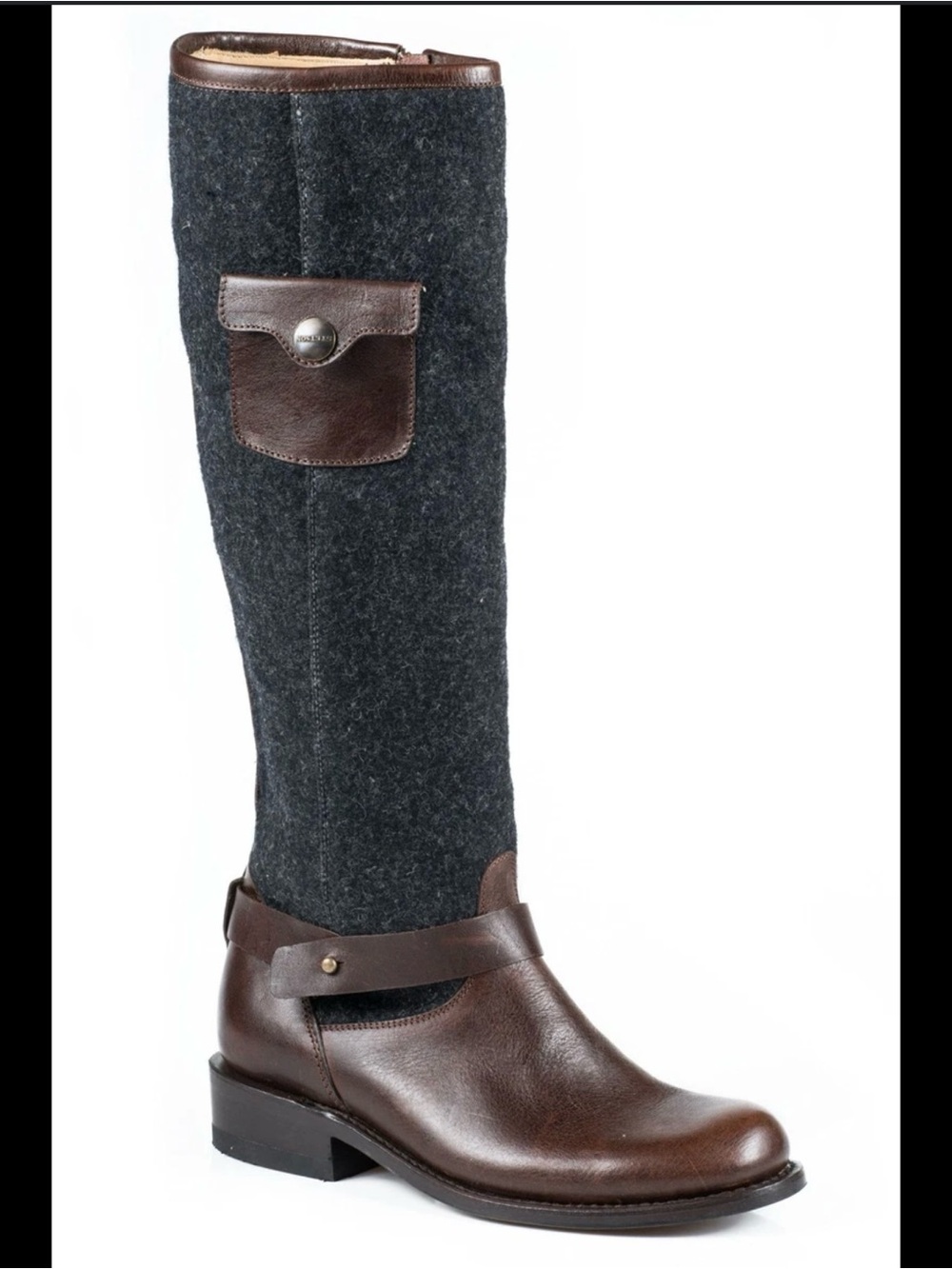 Stetson leather / denim bots